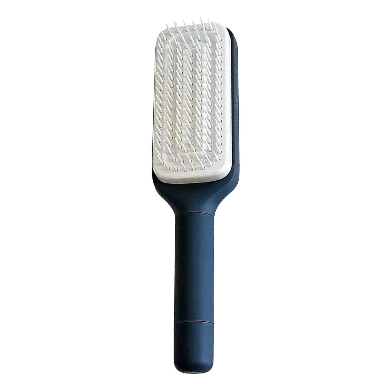 Brosse à cheveux à poils rétractables – Brosse à cheveux facile à nettoyer, brosse à cheveux antistatique | Peignes portables avec poignée rotative pour cheveux raides et bouclés