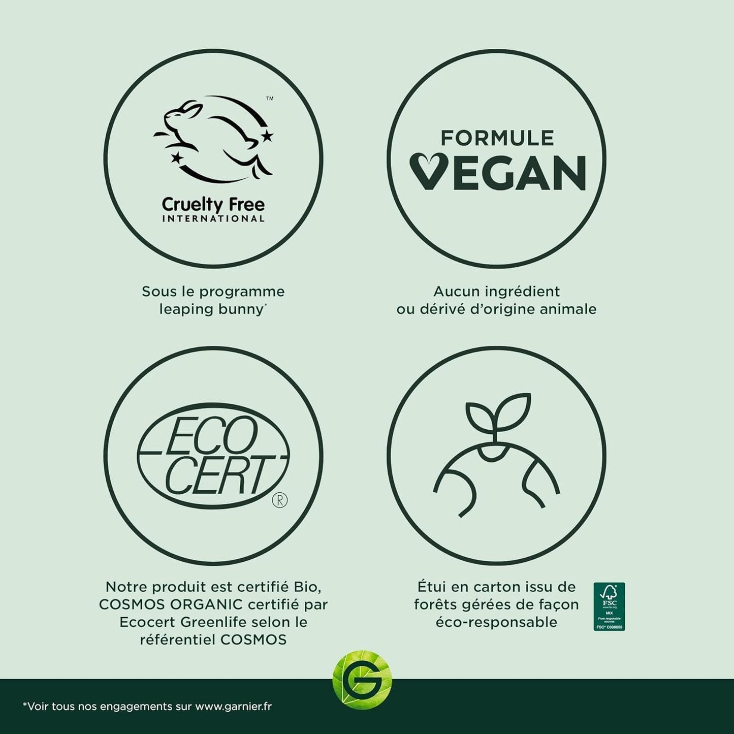 GARNIER Skin Active - Crème Hydratante Bio - Hydratation & Éclat - Nourrit, Lisse & Illumine Le Teint - Vitamine C & Agrumes - Vegan & Cruelty Free - Peaux Ternes En Manque D'Éclat - 50 ml